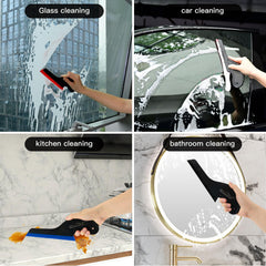 NEWISHTOOL long-handled squeegee provides comfortable grip for auto glass work.