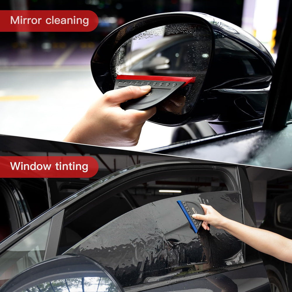 NEWISHTOOL Window prep squeegee helps primer and film setup on glass.