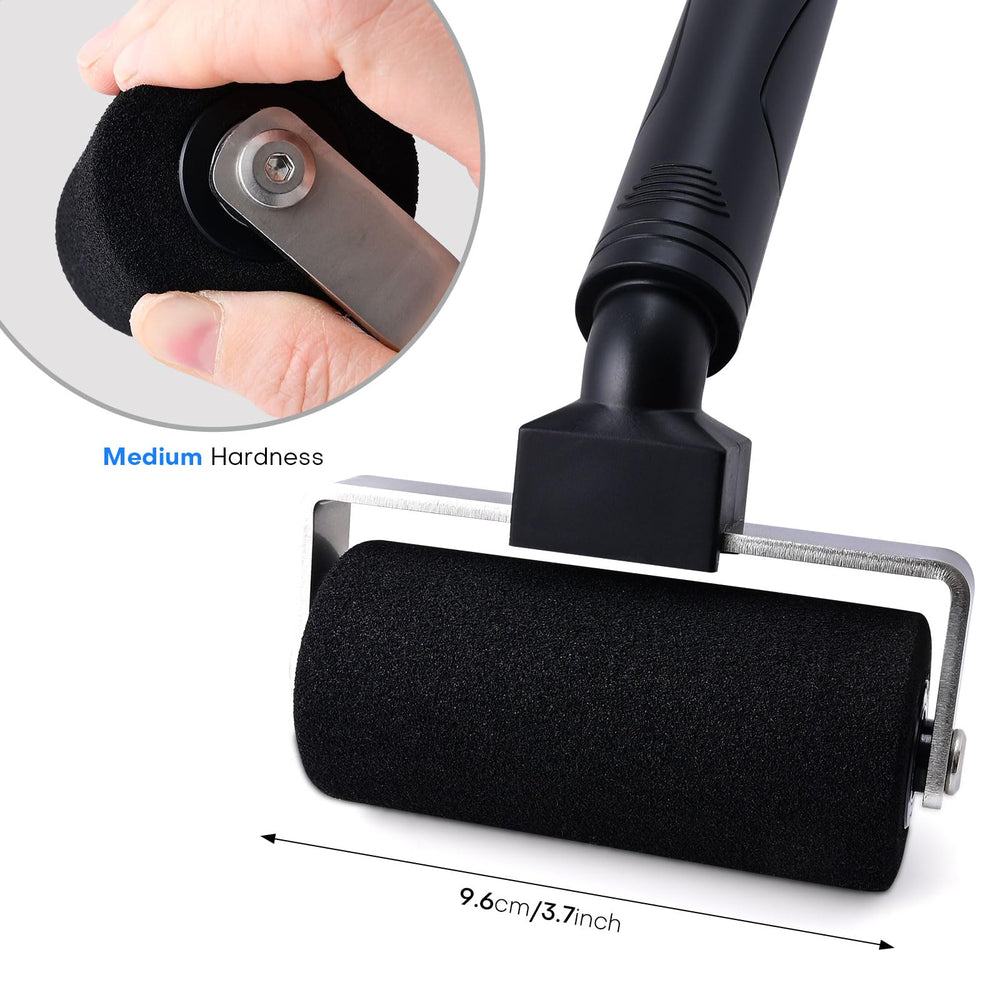 NEWISHTOOL transfer-tape and vinyl graphics applicator roller for clean adhesion.