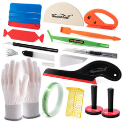 NEWISHTOOL vinyl wrap tool kit magnet holders keep film aligned during wraps