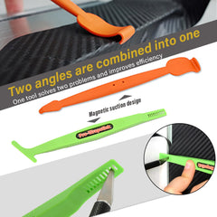 NEWISHTOOL magnetic wrap stick squeegee holds film in place for precision
