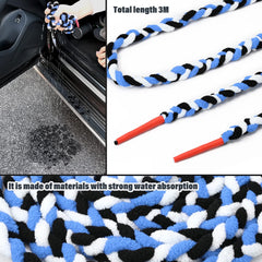 NEWISHTOOL window tint absorbent rope used during tint installation to control fluids.