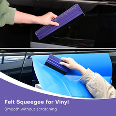 NEWISHTOOL vinyl wrap squeegee set enables seamless installations