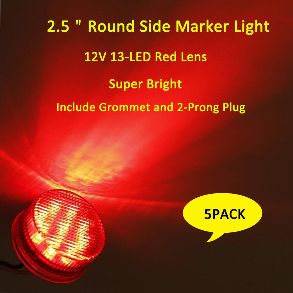 NEW SUN red LED side marker for enhanced trailer visibility and safety