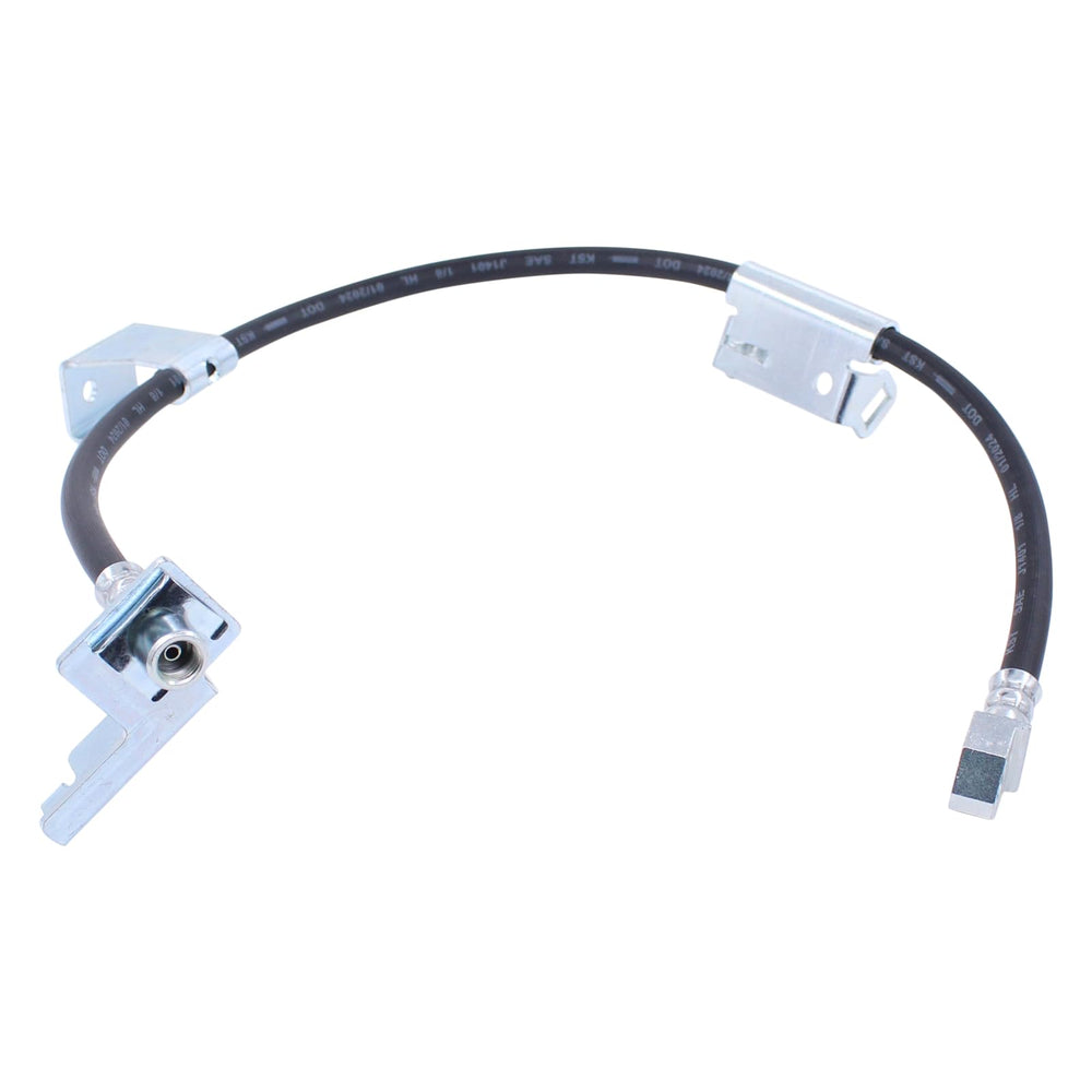 NewYall brake hose front-right close-up shows flexible fittings for installation ease