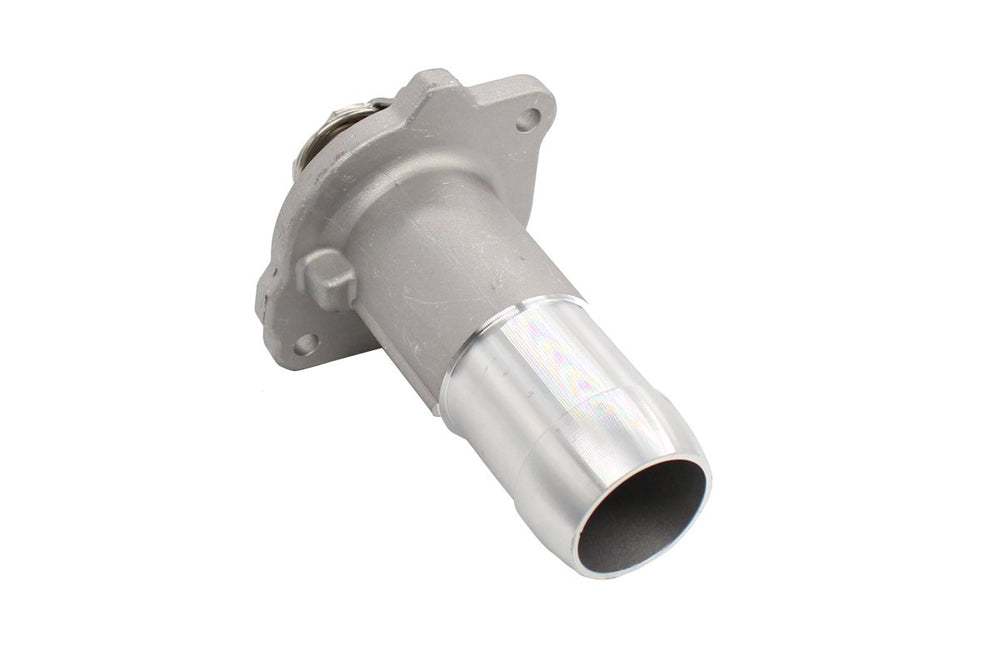 NewYall thermostat housing for Chevy Colorado and GMC Canyon under hood view.