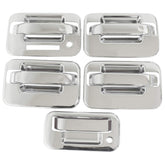 NewYall chrome door handle cover on Ford F-150 front-left adds style and protection.