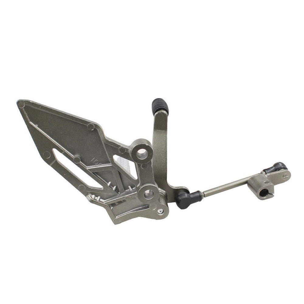 NewYall front-left foot peg bracket for Z250/300 (2013-2014) adds secure mounting and quick access.