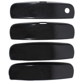 NewYall gloss black front-left door handle cover for Dodge Charger 2011-2019 enhances exterior style.