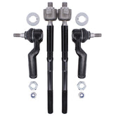NewYall inner-front-left tie rod end closeup for precise steering alignment.