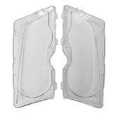 NewYall left driver clear headlight lens cover for BMW E46 improves night visibility