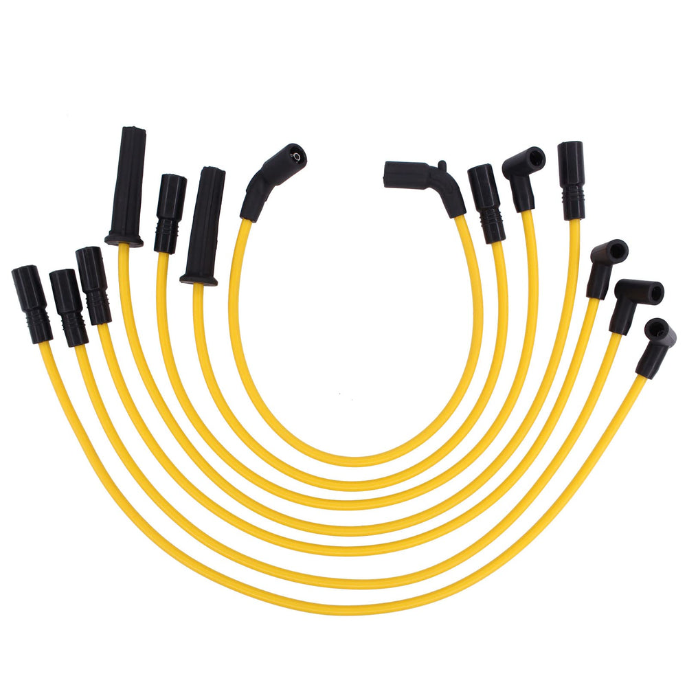 NewYall 8mm spark plug wire set closeup showing durable insulation for reliable ignition