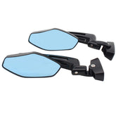 NewYall pair black racing rearview mirrors with side-mount design for enhanced visibility.