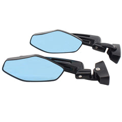 NewYall pair black racing rearview mirrors with side-mount design for enhanced visibility.