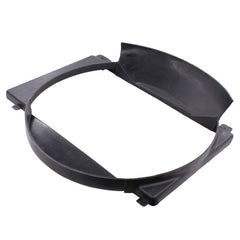 NewYall radiator shroud for Jeep Cherokee front view improves airflow and cooling potential.