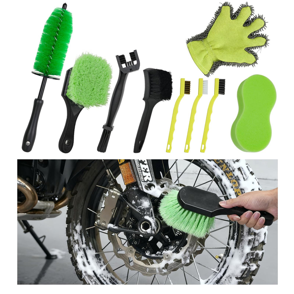 NexaBrush 9-pack Chain Brush cleans chains efficiently without scratching metal