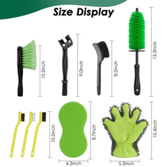 NexaBrush 9-pack Wheel Brush reaches inner rims and spokes for a thorough clean