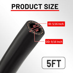 Close-up of NexaNova hose end showing flexible construction for tight spaces