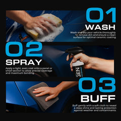 Nexgen Ceramic Spray shields metal and painted surfaces from the environment.