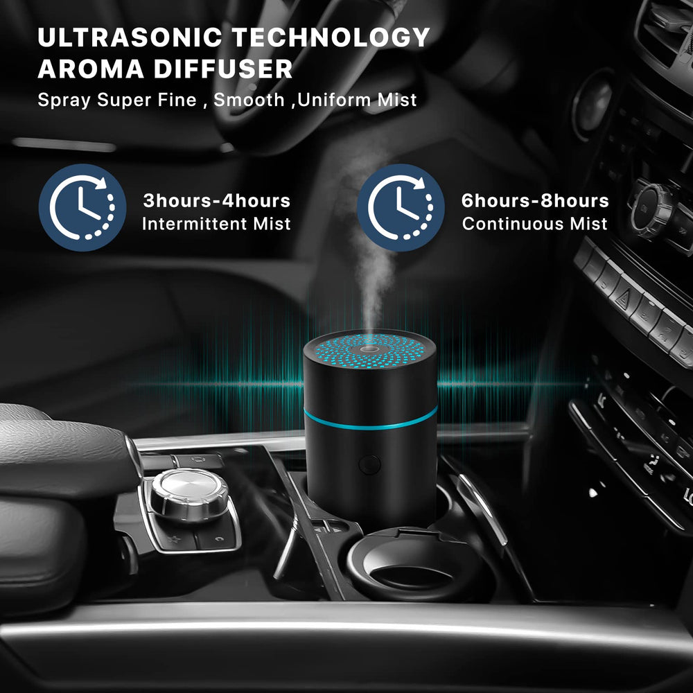 NEXHC ultrasonic car humidifier operates quietly for a calm ride.