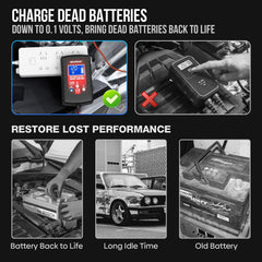 NEXPEAK charger LCD shows voltage and progress for easy monitoring