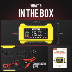 NEXPEAK NC215 supports multiple battery types for cars, boats, and lawn equipment.