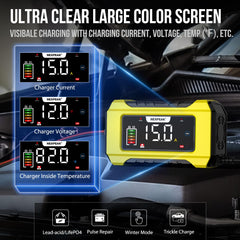 NEXPEAK NC215 temp compensation helps safe charging across seasons.