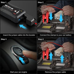 NEXPOW Q10S integrated LED flashlight for nocturnal roadside emergencies