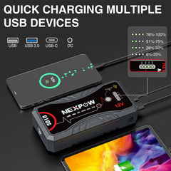 NEXPOW Q10S safety protection tech with spark-proof design for safe connections