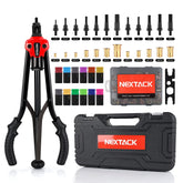 NEXTACK heavy-duty rivet nut tool with 16-inch handles for maximum leverage during installations