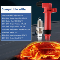 Nextirrer six-coils-six-spark-plugs pack for easy replacement.