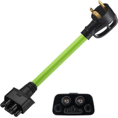 Nezyo TT-30 adapter showing Tesla Gen 2 compatibility for home charging.