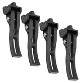NFSpeeding tonneau clamps 4pc, front view, universal replacement for folding covers