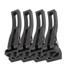 NFSpeeding tonneau clamps 4pc, side view, corrosion-resistant hardware for heavy-duty use