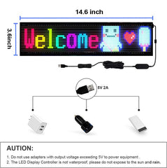 Nfutreon sign installs easily with tape and USB power.