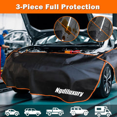 Ngdiluxury Fender Covers velvet backing protects painted surfaces.
