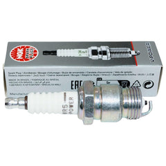 NGK 2438 V-Power spark plug side view highlights strong insulator for stability