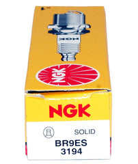 Packaging unboxing view of NGK 3194 BR9ES 4-pack