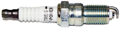 NGK 3951 TR55 spark plug closeup shows ceramic insulator for heat consistency