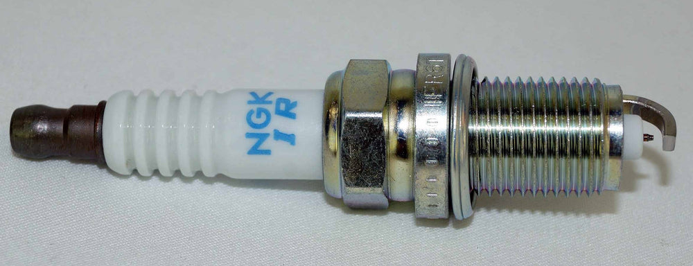 NGK 4589 Laser Iridium spark plug closeup showing precision tip for efficient ignition