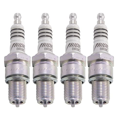 NGK 5044 BR8EIX spark plug shown in engine bay for reliable ignition
