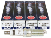NGK 6510 LTR7IX-11 spark plug closeup showing iridium tip for smooth ignition
