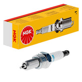 NGK MR7F spark plug top view highlighting copper core for strong ignition