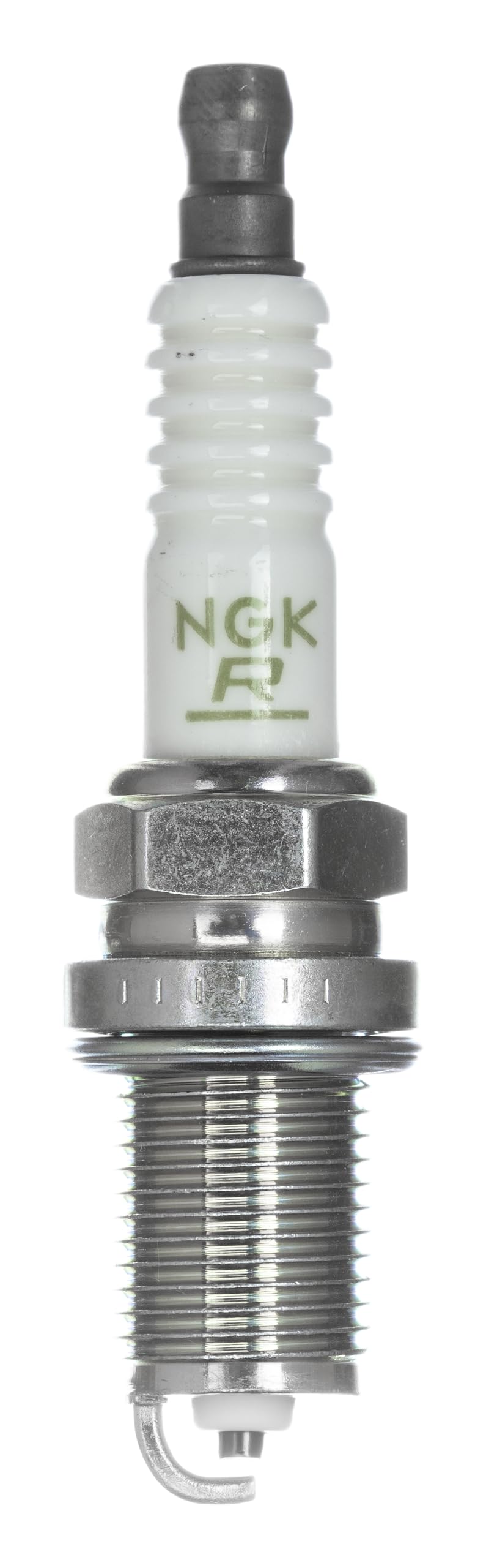 NGK BKR6E spark plug ceramic insulation detail supports efficient heat transfer.