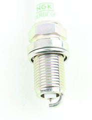 NGK BKR6EGP spark plug installed in engine visualization suggesting smooth ignition