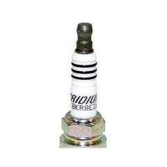 NGK BKR8EIX spark plug pre-gap measurement 0.8 mm visible