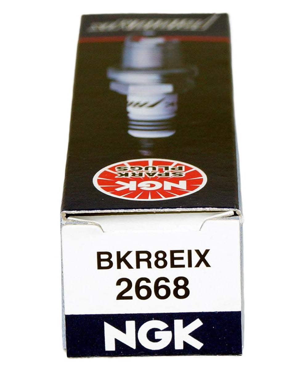 NGK 2668 Iridium IX spark plug reach 19 mm shown