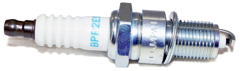 NGK BPR2ES spark plug corrugated ribs prevent flashover in wet conditions
