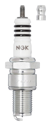 NGK BR7EIX iridium tip close-up highlighting durable, consistent sparks.