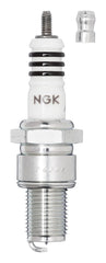 NGK BR7EIX iridium tip close-up highlighting durable, consistent sparks.